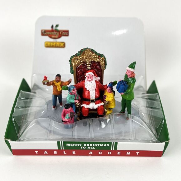 Table Accent Santa Claus Merry Christmas To All Figurines Holiday Decor 2014 - Picture 2 of 9